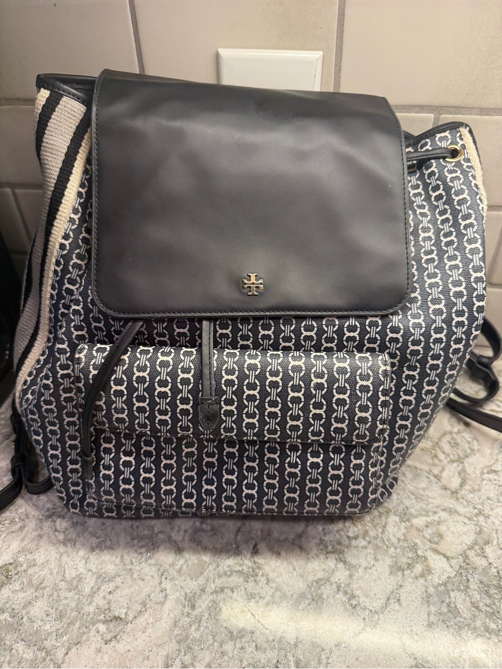 Tory Burch Gemini Link Canvas Backpack